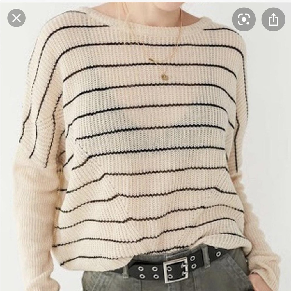 Urban outfitters striped cropped sweater